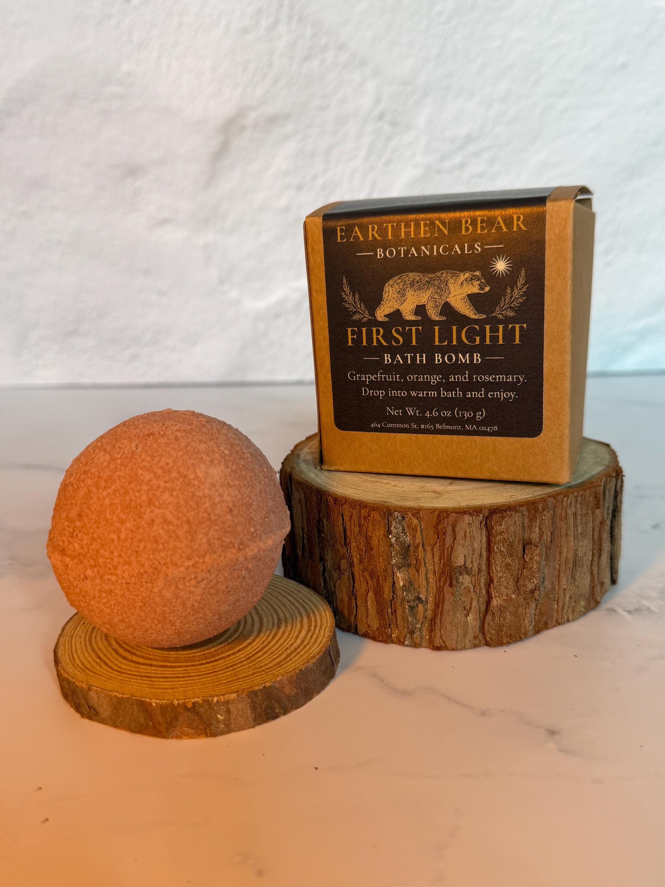 First Light Bath Bomb- Grapefruit, Orange & Rosemary